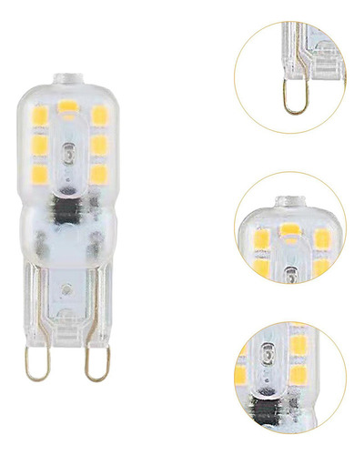 Bh Para 10 Bombillas Led G9 De Repuesto Con Base Luz