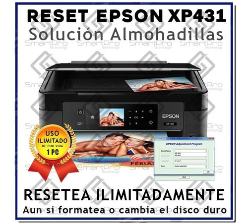 Imagen 6 de 7 de Reset Epson Xp211 Xp411 Xp230 Xp440 Xp231 Xp431 Xp241 Xp441
