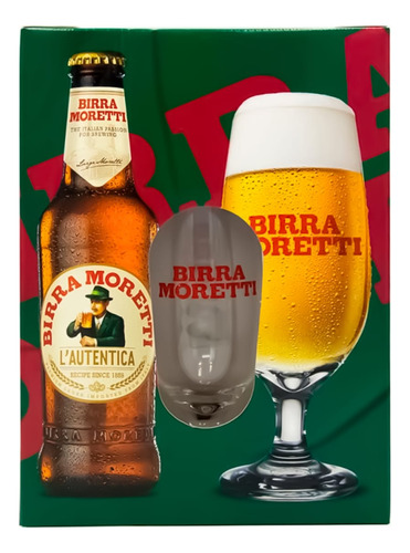 Pack Regalo: Vaso + Birra Moretti