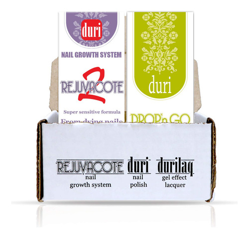 Duri Damaged Nail Repair Combo, Rejuvacote 2 Base De Crecimi