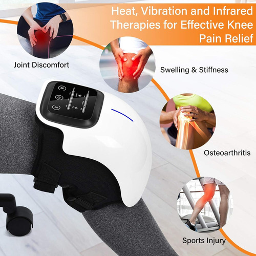 Masajeador De Rodilla C/calor Infrarrojo Y Vibración Forthiq