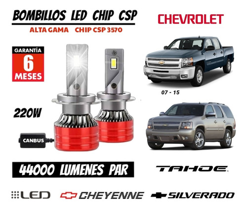 Bombillo Led Chip Csp 44 Mil Lumenes 220w Chevrolet  Tahoe