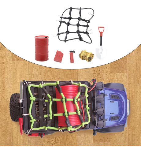 6 Piezas Rc Coche Techo Decoración Pala Para 1/18 Rc Negro