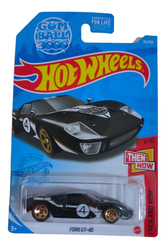 Hot Wheels Ford Gt-40 Gumball 3000 #4 Then And Now 1-10