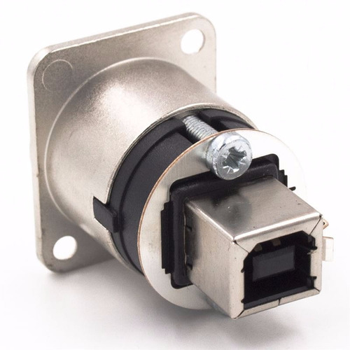 Imagen 3 de 10 de Neutrik Nausb-w Conector Ficha Usb 2.0 A Chasis Adaptador