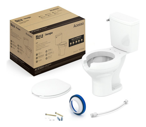 Kit Vaso Sanitário Com Caixa Acoplada Com Acionamento