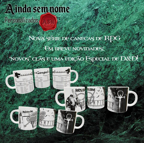 Canecas De Cerâmica: Série Rpg