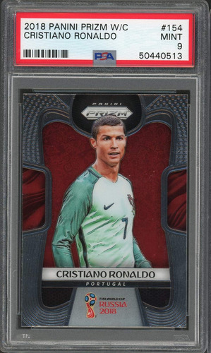 Tarjeta De Fútbol 15 De Cristiano Ronaldo Panini Prizm World