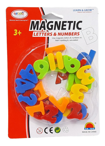Numeros Y Operaciones Matematicas Magneticas De Colores 26pc