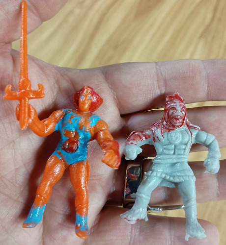 Thundercat Mini Figuras Leono Y Mumrra Bootleg Vintage 5.5cm (Usado)