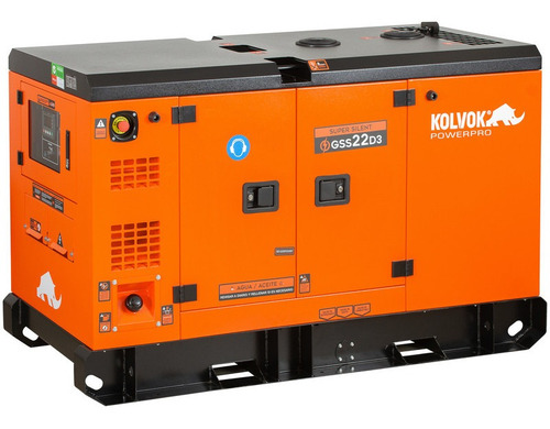 Generador Eléctrico Trifásico Diesel Gss22d3 22kva - Kolvok