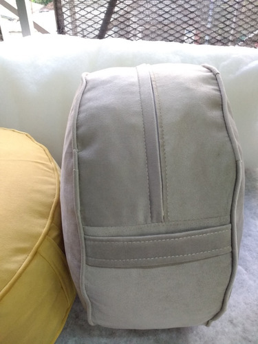 Imagen 6 de 10 de 2 X Almohadón Puff De Piso, 60 X 20cm, Funda Desmontable