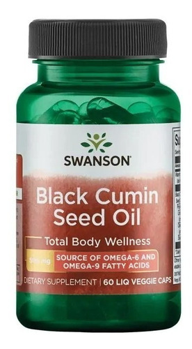 Swanson | Aceite De Semilla De Comino Negro I 500mg I 60caps