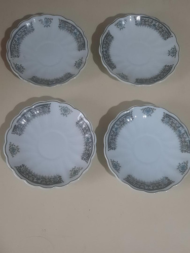 Juego De 4 Platitos Para Pocillos Porcelana China