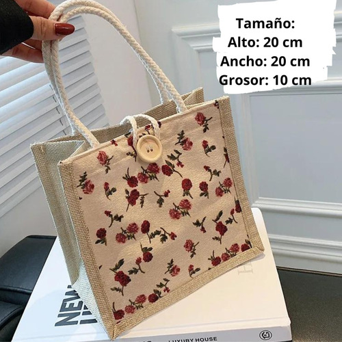 Bolsos De Damas Con Diseños Cuadrado En Tela De Lino 7