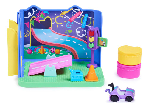 Gabby's Dollhouse, Carlita Purr-ific Sala De Juegos Con Coch Color Carlita Purr-ific Play Room