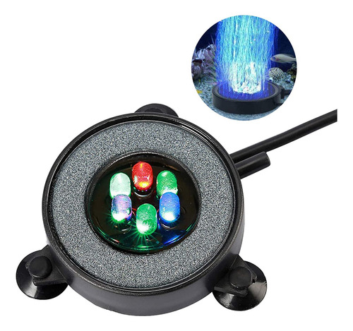 Bomba De Luces Led Redondas Con Burbujas Para Acuarios Que C