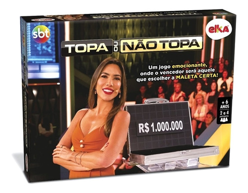 Topa Ou Não Topa Sbt Jogo De Tabuleiro Maletas - Elka