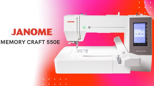 Imagen 2 de 8 de Bordadora Janome Mc 550e + 17 Hilos Y 3 Tijeras De Regalo!!