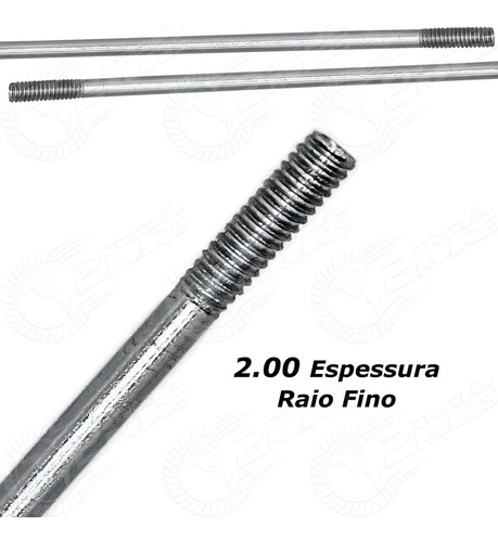 Raios Para Bike Aro 26 263x2,00mm 144 Un Groza Zincado Niple
