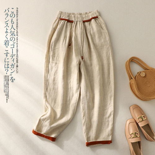 Lino De Algodón Fino Casual De Talla Grande Para Mujer, HoLG