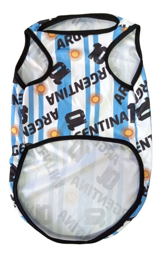 Imagen 4 de 6 de Camiseta De Argentina Perro Futbol Mundial K9 Talles Grandes