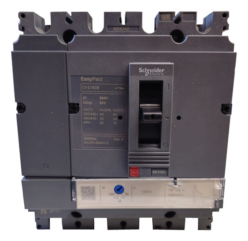 Interruptor Compacto Termica 4x 125a Schneider Lv516312