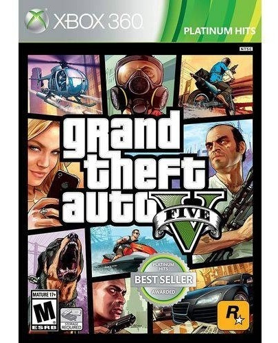 Xbox 360 Grand Theft Auto V 5 Gta 5 V Mídia Física Novo Lacrado - Legendas Em Português