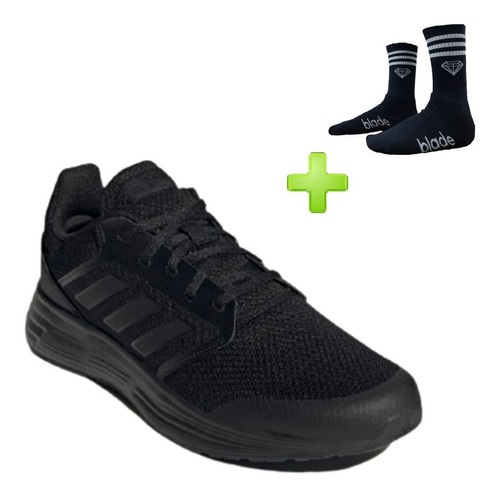 Tênis adidas Galaxy 5 Preto + Meia De Brinde C/ Nf