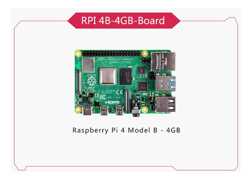 Raspberry Pi 4 Pi4 Model B 4gb Ddr4 - Rev. 1.2