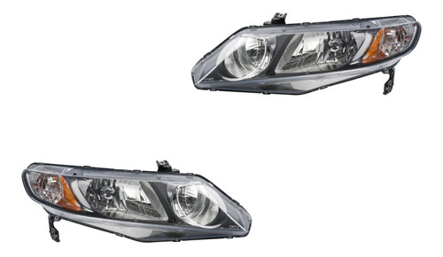 Par Faros Depo Honda Civic 06 A 11