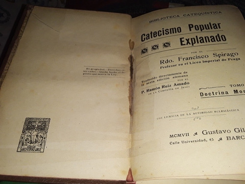 Catecismo Popular Explanado - Papel Biblia Spirago -tomo Ii (Reacondicionado)