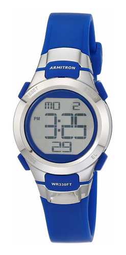 Reloj Mujer Armitron 45-7012blu Cuarzo Pulso Azul En Resina