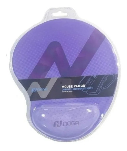 Mouse Pad Noganet 3d Con Gel Antideslizante Violeta Oscuro !