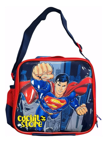 Lonchera Escolar Superman Original Niño Bolso Almuerzo