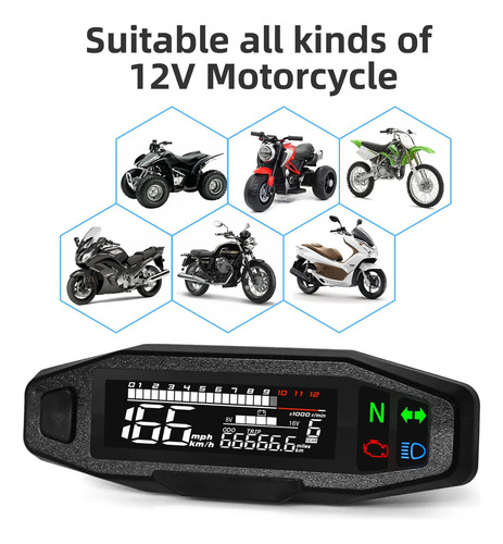 Mini Medidor De Velocidad Universal Para Ktm Exc 250 Rusi Kr