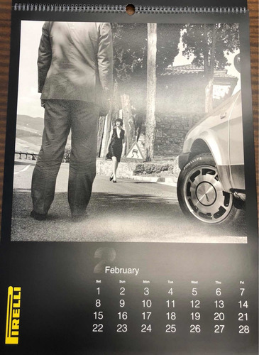 Calendario Pirelli 2014. Helmut Newton. 50 Aniversario. 1986