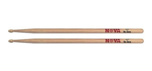 Imagen 2 de 10 de Nova 7a Classic Palillos Punta Madera Bateria By Vic Firth