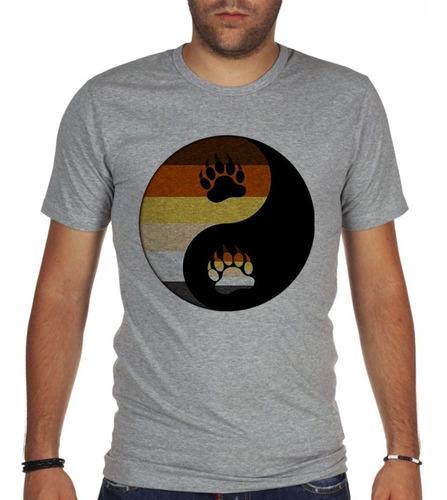 Remera De Hombre Orgullo Gay Oso Yin Y Yang