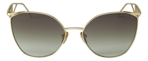 Prada Spr 50zs Zvn-3d0 Irregular Pale Gold Brown Gradient (Usado)