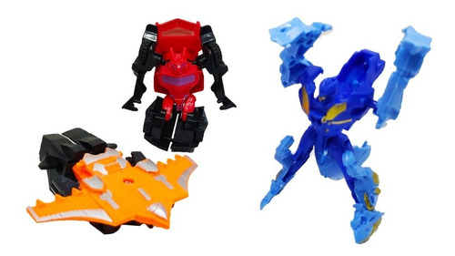 Set De 3 Robot Transformers Juguete Convertible Importado