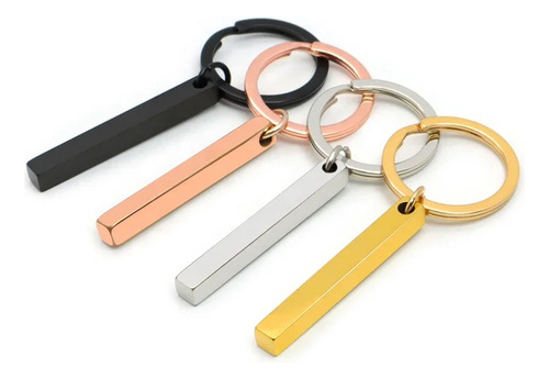 Chaveiro Inox Personalizado Spotify Gravado A Laser 4 Cores Cor Pingente Preto Barra