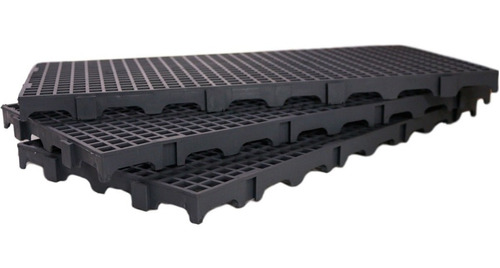 10 Paletes Estrado Pallet Piso De Plastico Preto 50x25 Full