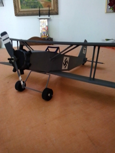 Imagen 2 de 6 de Avion Biplano 2da Guerra Mundial De Colección Hecho A Mano