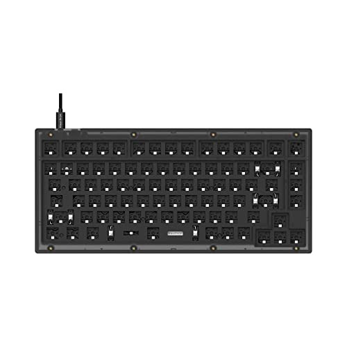 Teclado Base Barebone Keychron V1 75% Translucido Black 