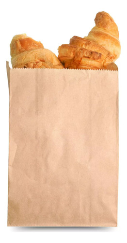 Bolsa Papel Kraft Para Panaderia N°3 - Pack X 500u Marrón Claro Kraft