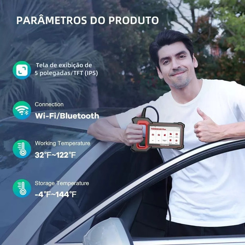 Scanner Thinkcar Plus S4 Obd2 Ajuste Af Abs Super Promoção
