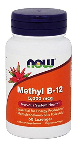 Methyl B-12 5000 Mcg - 60 Pastillas De Suplemento