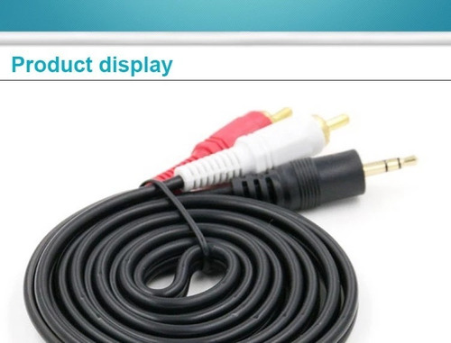 Imagen 2 de 8 de Cable Auxiliar A Rca 1.5m