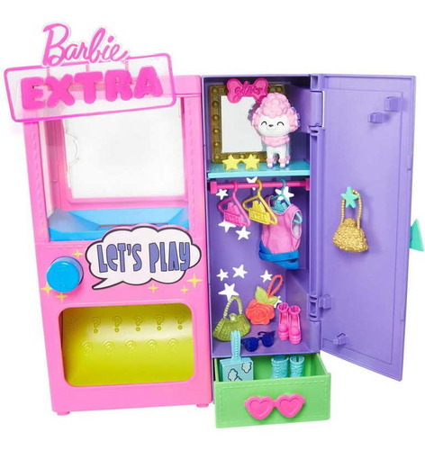 Closet Armario De Barbie Extra Con Accesorios Ropa Y Mascota